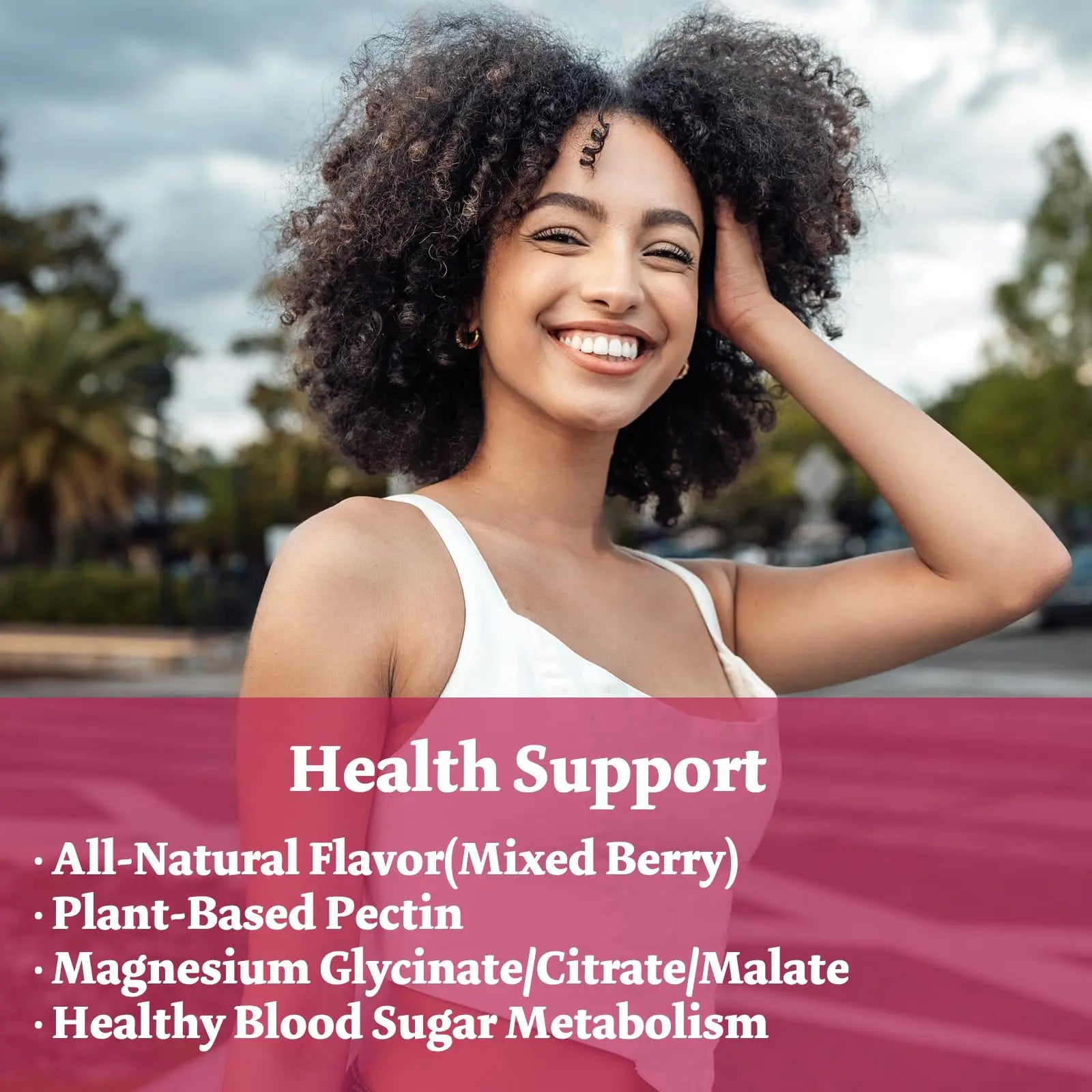 Magnesium Complex Gummies 800mg - 60 Counts Magnesium Glycinate&Citrate&Malate Gummy for Rest Muscle Function Bumjazznz supplements