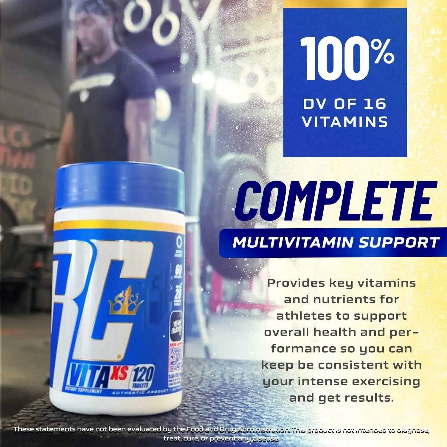 Ronnie Coleman Signature Series Vita XS Multivitamin for Men and Women, Daily Nutritional Support with B Vitamins and Minerals Ronnie Coleman Signature SeriesAu supplements