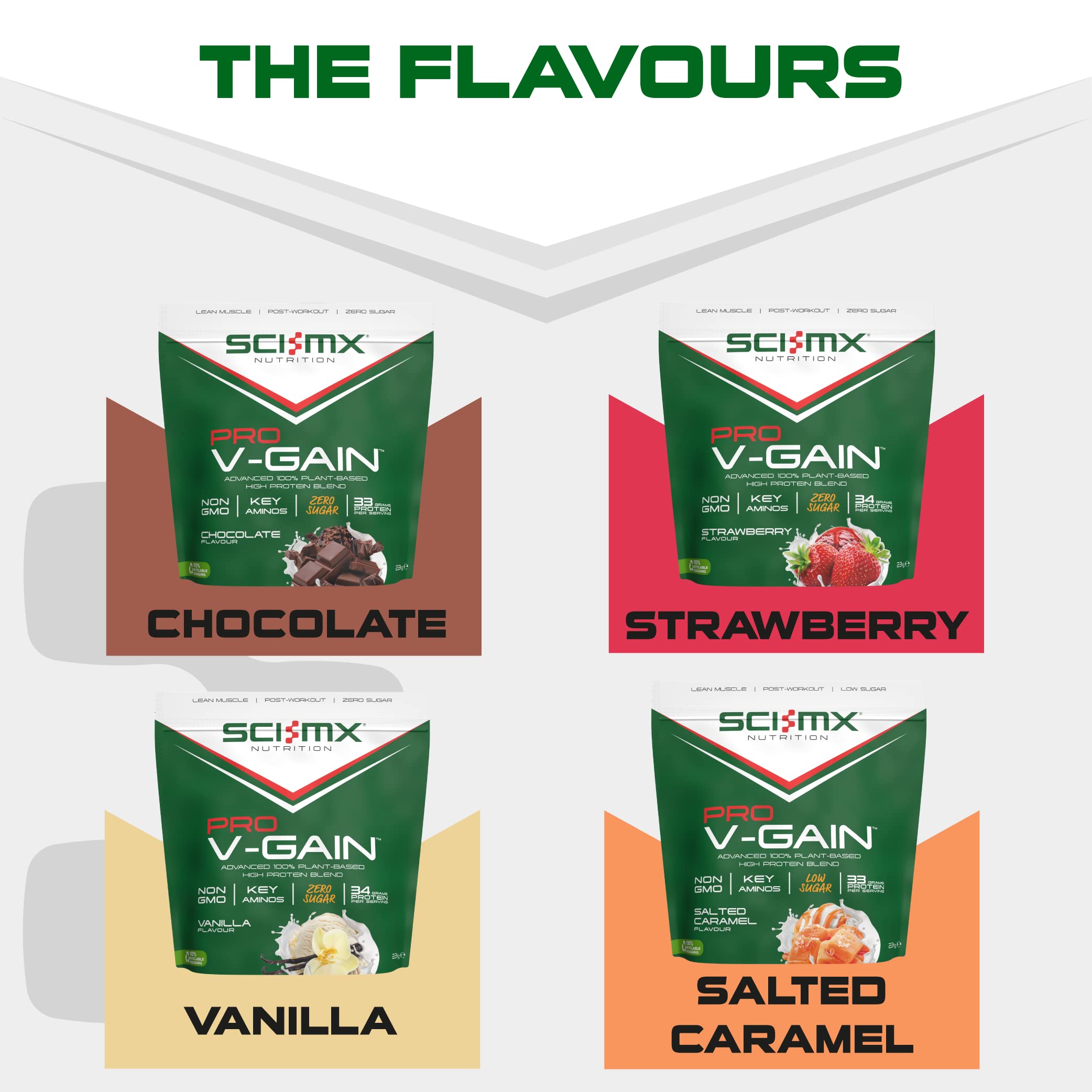 SCI-MX Pro-V Gain - 100% Vegan Vanilla Flavour Soy Protein Powder Isolate + B12 + Magnesium SCI-MXAu supplements