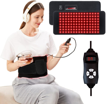 Naviocean Red Light Therapy Belt Device for Body Pain Waist, Infrared Wearable Pad Deep Therapy Wrap NavioceanAu supplements