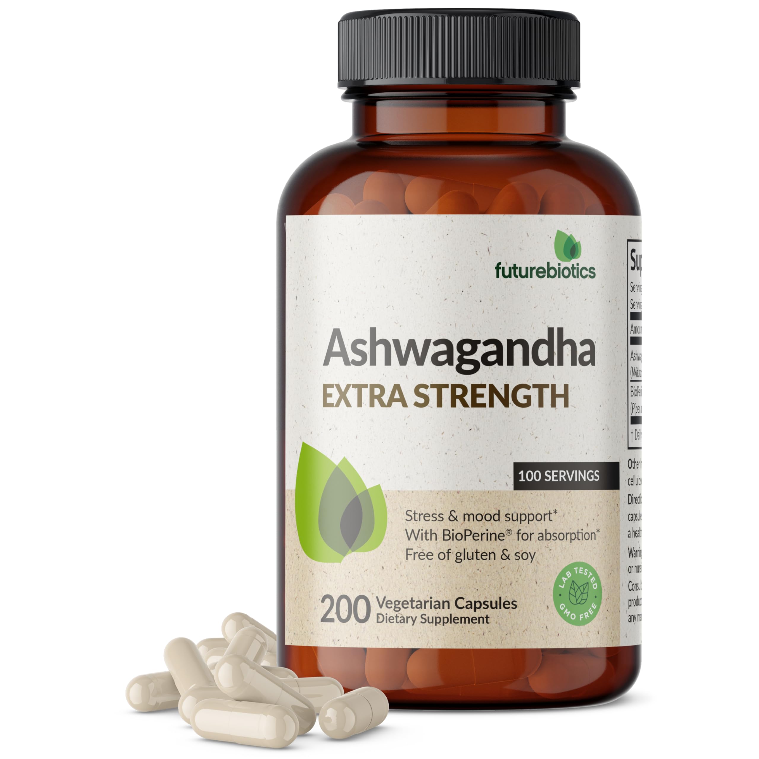 Futurebiotics Ashwagandha Extra Strength Stress & Mood Support with BioPerine FuturebioticsAu supplements
