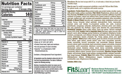 Fit & Lean Meal Shake, Fat Burning Meal Replacement, Protein, Fiber, Probiotics, Vanilla Fit & LeanUS supplements