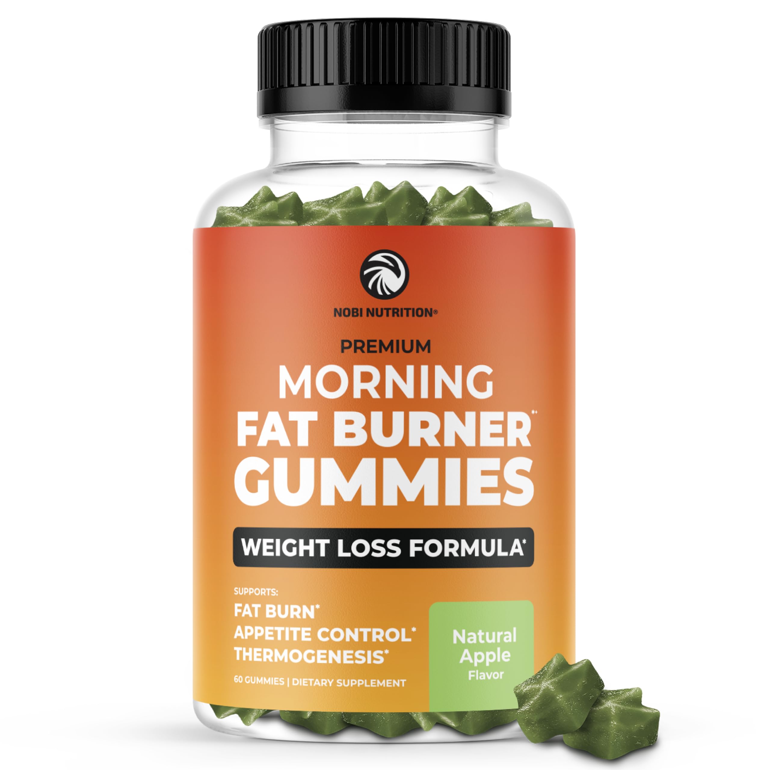 Morning Fat Burner Gummies for Weight Loss for Women & Men | Thermogenic Belly Nobi NutritionUS supplements