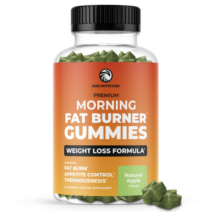 Morning Fat Burner Gummies for Weight Loss for Women & Men | Thermogenic Belly Nobi NutritionUS supplements
