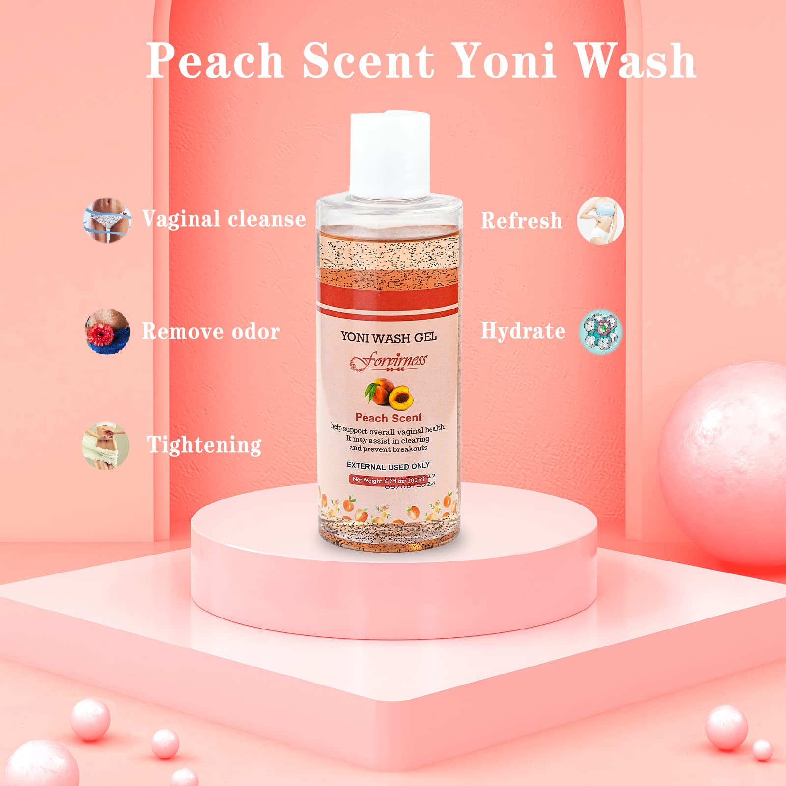 forvirness Feminine Wash & Natural Yoni Oil Set - Cleanse, Remove Odor, pH Balance for Women forvirnessAu supplements