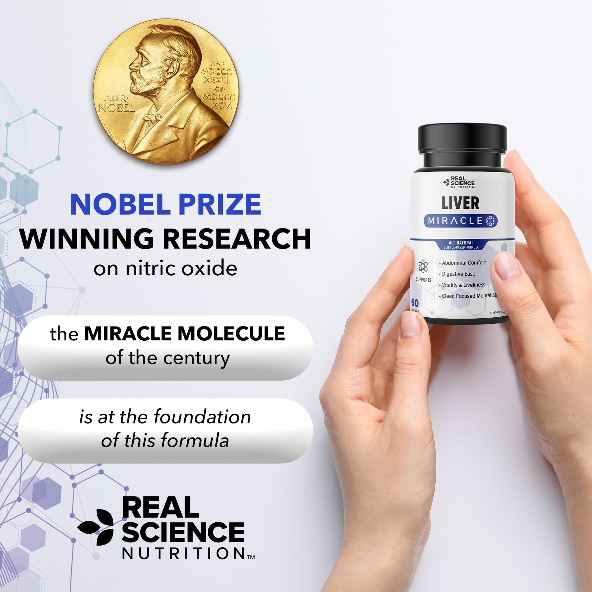Real Science Nutrition Offers Liver Miracle, Alleviating Symptoms of Abdominal Discomfort, Boosting Energy Levels, Enhancing Mental Clarity, & Overall Vitality Real Science NutritionAu supplements