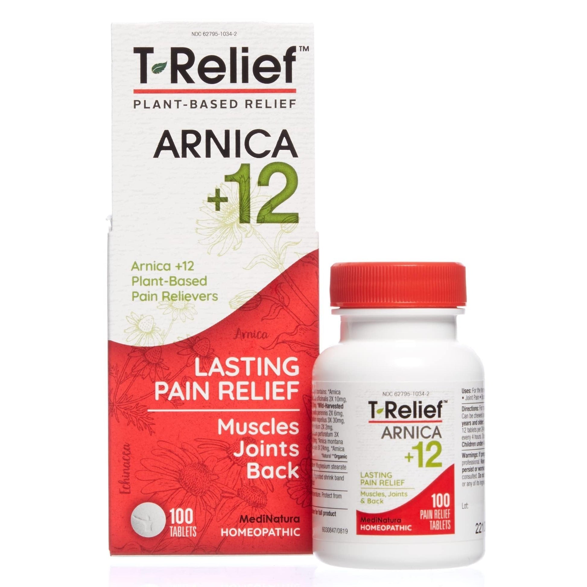 MediNatura Whole Body + Joints Bundle T-Relief Arnica +12 Natural Arthritis Pain Tablets 100ct + T-Relief Arnica +12 Natural Pain Relieving Tablets 100ct MediNaturaAu supplements