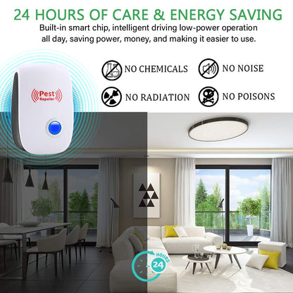 Ultrasonic Pest Repeller 6 Packs Electronic Plug in Indoor Sonic Repellent PalmandpondUS supplements