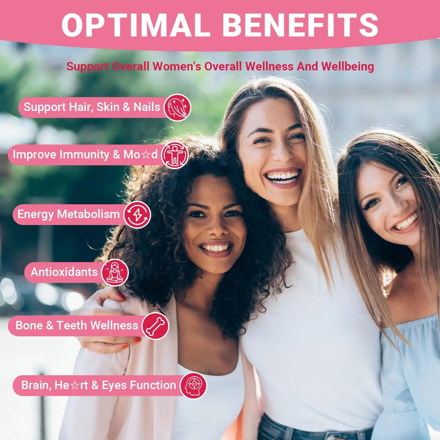 Wiszeen Sugar Free Methylated Multivitamin for Women Gummies, Biotin, Collagen, Calcium, Magnesium, Inositol, Folate, Iron, Vitamin A, C, D, E WiszeenAu supplements