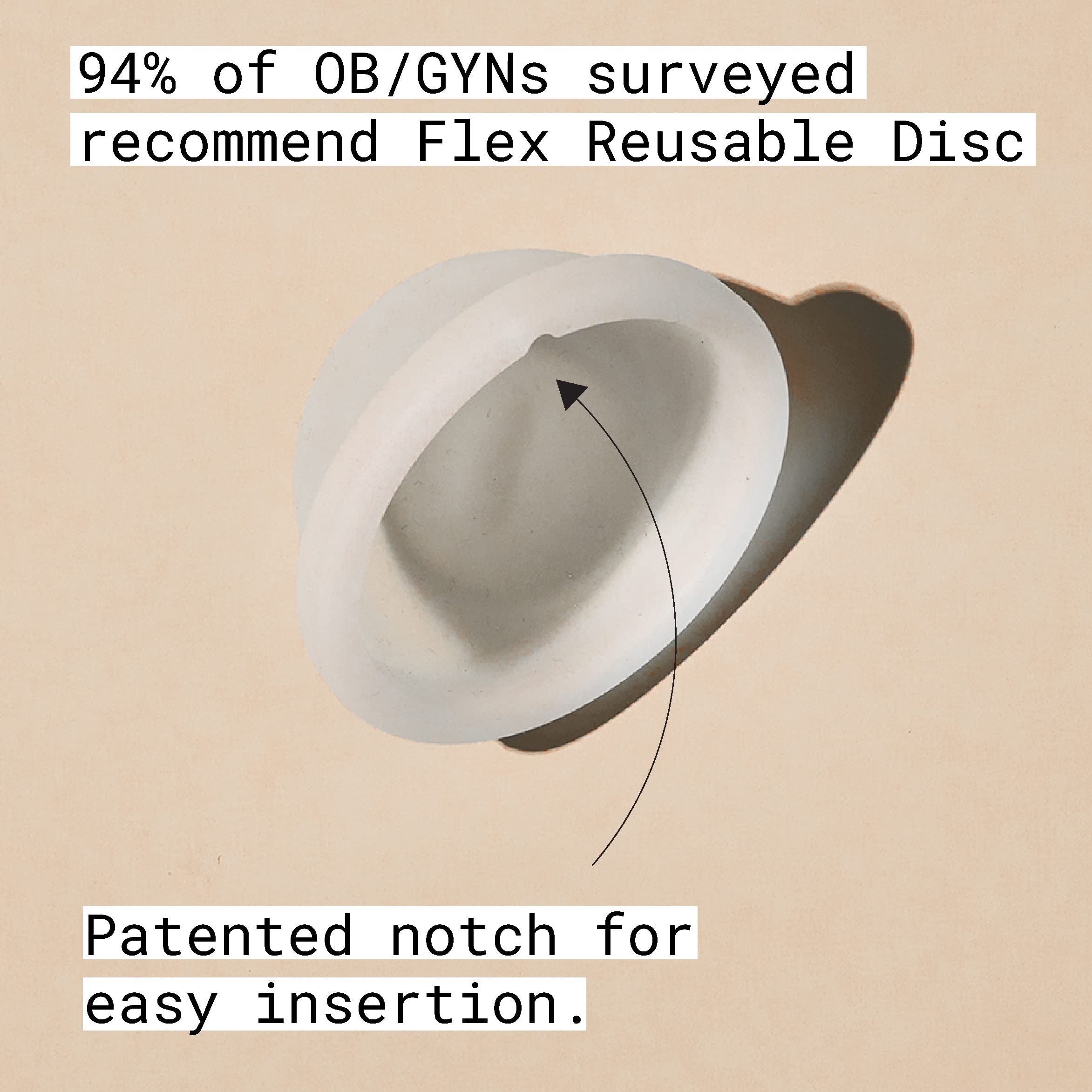 Flex Reusable Disc | Reusable Menstrual Disc | Tampon, Pad, and Cup Alternative | Capacity of 6 Super FLEXAu supplements