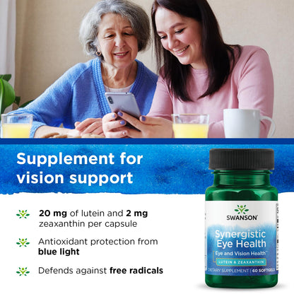 Swanson Synergistic Eye Health - Lutein and Zeaxanthin Supplement SwansonUS supplements