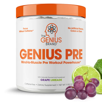 Genius Pre Workout Powder, Grape Limeade - All-Natural Nootropic Pre-workout The Genius BrandAu supplements
