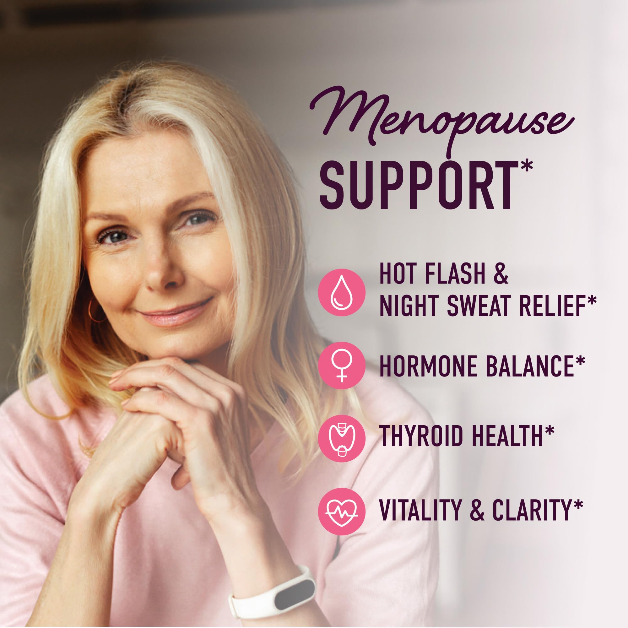 Menopause Support Gummies | Hormone Balance Relief for Hot Flashes, Night Sweats, Mood Swings, & Bloating | with Phytoestrogen Soy, Vitamin D3, PABA, Biotin | Vegetarian, Gluten-Free | 60 Count SMNutritionAu supplements