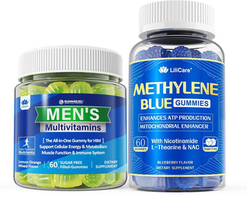LILICARE Mens Multivitamins Gummies + Methylene Blue Gummies for Human LILICAREAu supplements