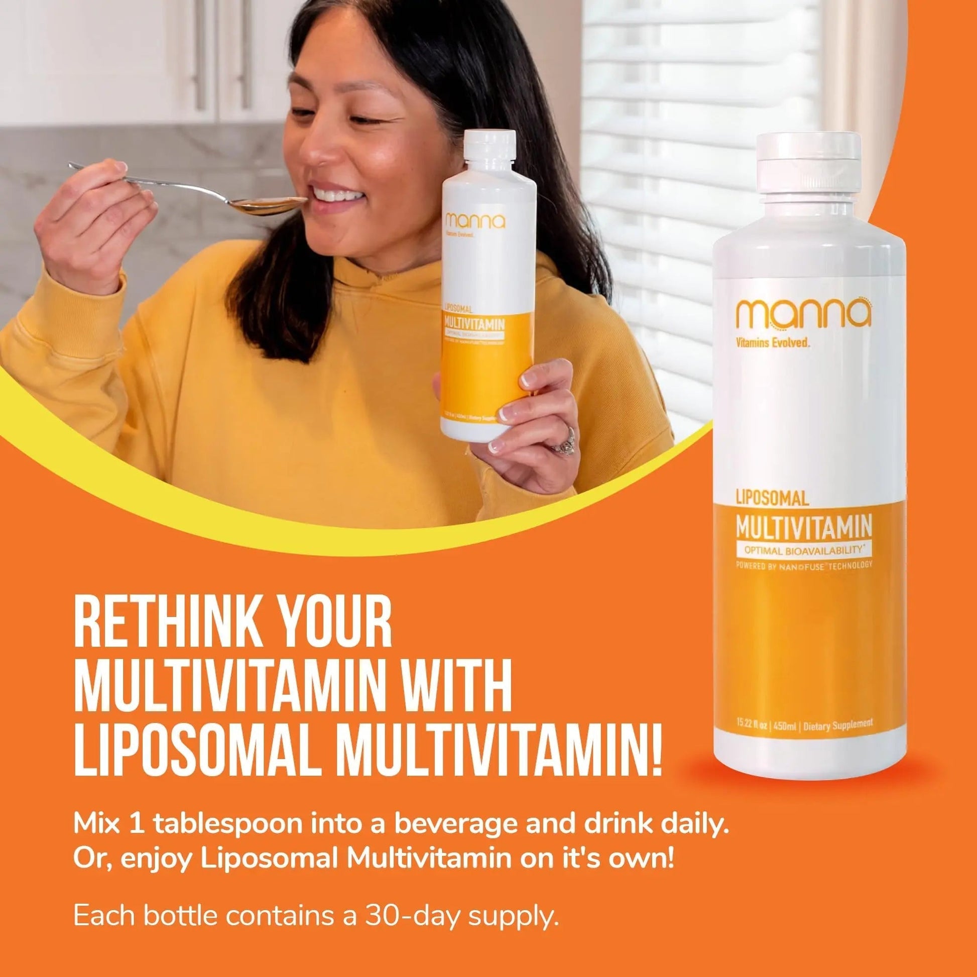 Manna Vitamins Evolved Liposomal Multivitamin - Daily Multivitamin Provides 20 Vitamins and Minerals - Multivitamins for Men and Women Manna Vitamins EvolvedAu supplements