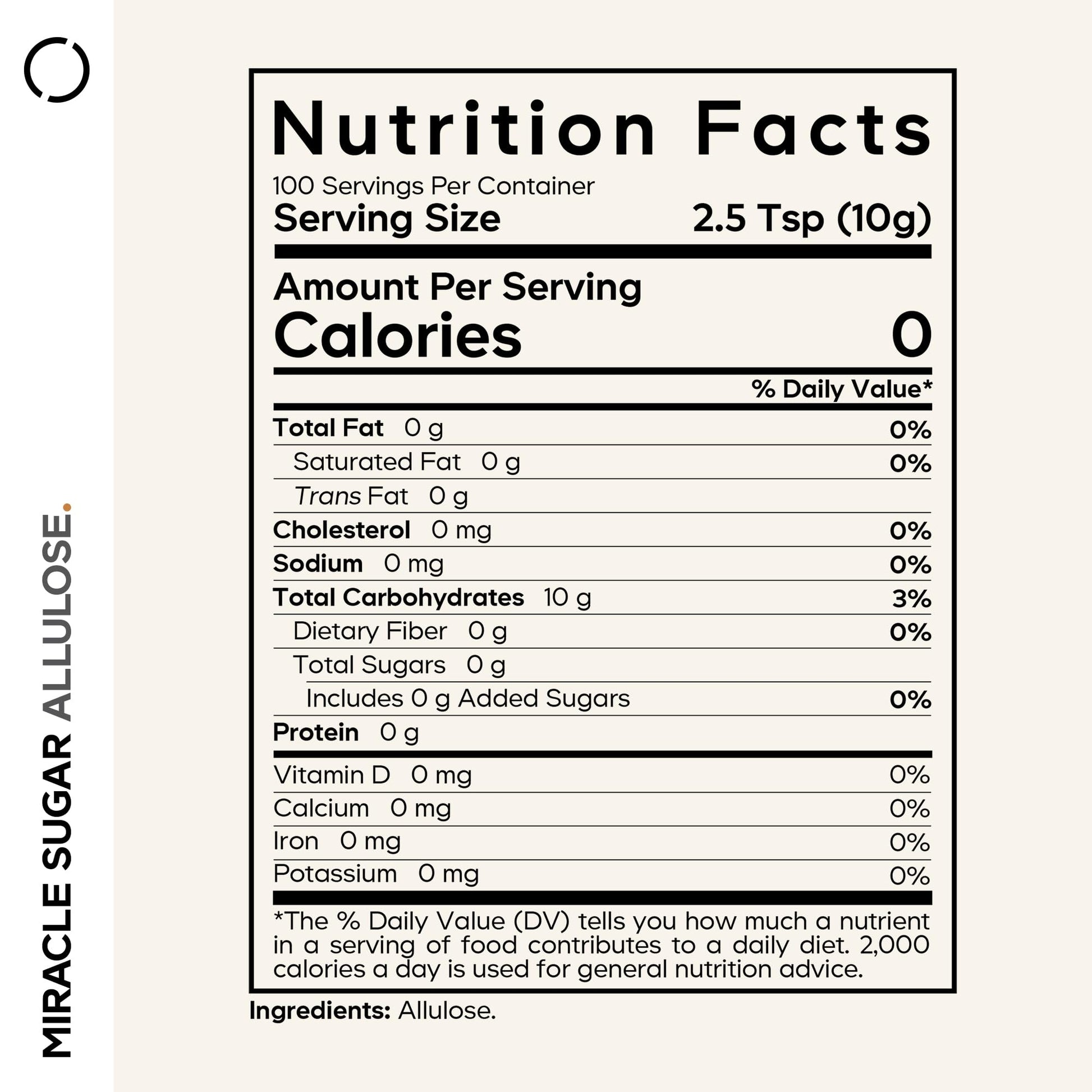 Codeage Miracle Sugar Allulose Powder - All-purpose Zero Calorie Allulose Sweetener, +3 Month Supply - 0 Net-Carbs - Rare Sugar Alternative to Stevia, Aspartame & Liquid - Non-GMO - 35.27 Oz CodeageAu supplements