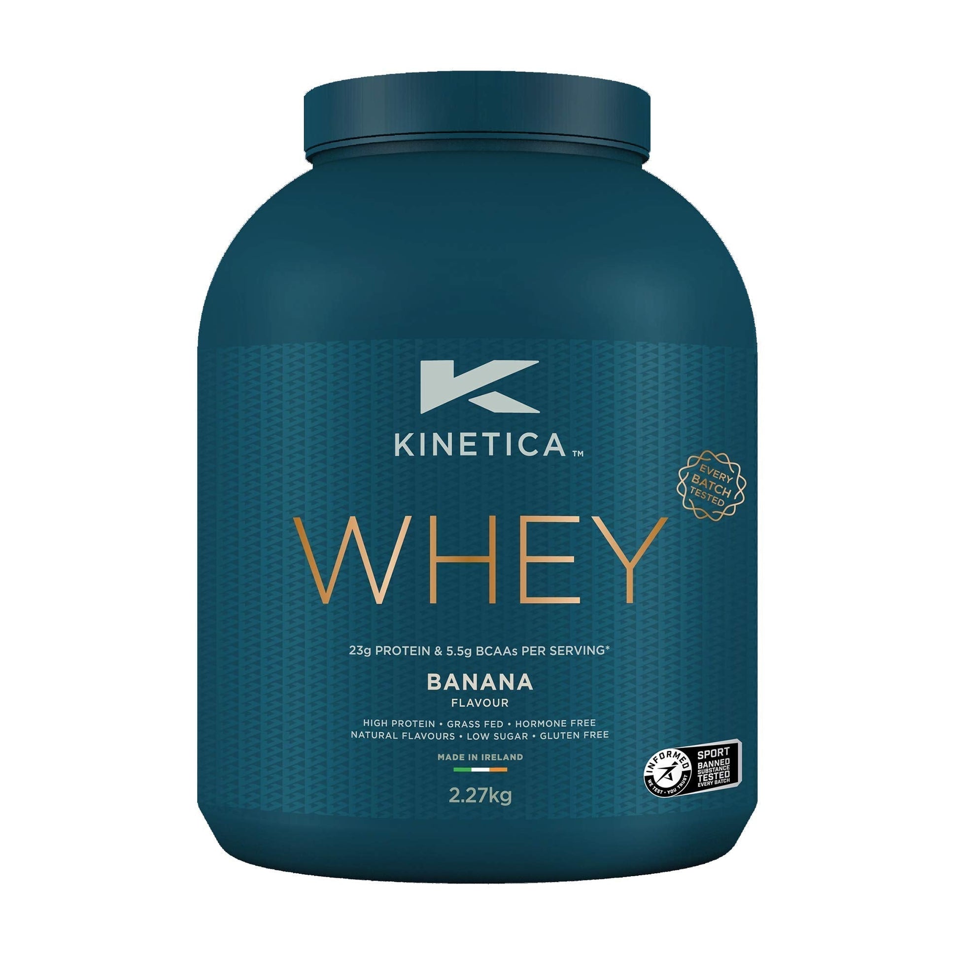 Kinetica Banana Whey Protein Powder | 2.27kg | 23g Protein per Serving | 76 Servings KineticaAu supplements