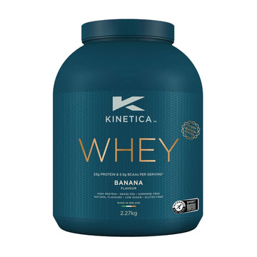 Kinetica Banana Whey Protein Powder | 2.27kg | 23g Protein per Serving | 76 Servings KineticaAu supplements
