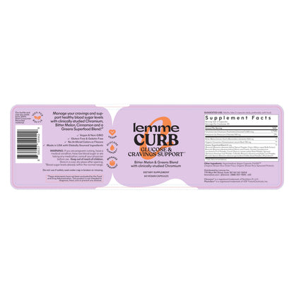Lemme Curb Cravings, Improve Carb Metabolism, Support Weight Management w/Clinically LemmeUS supplements