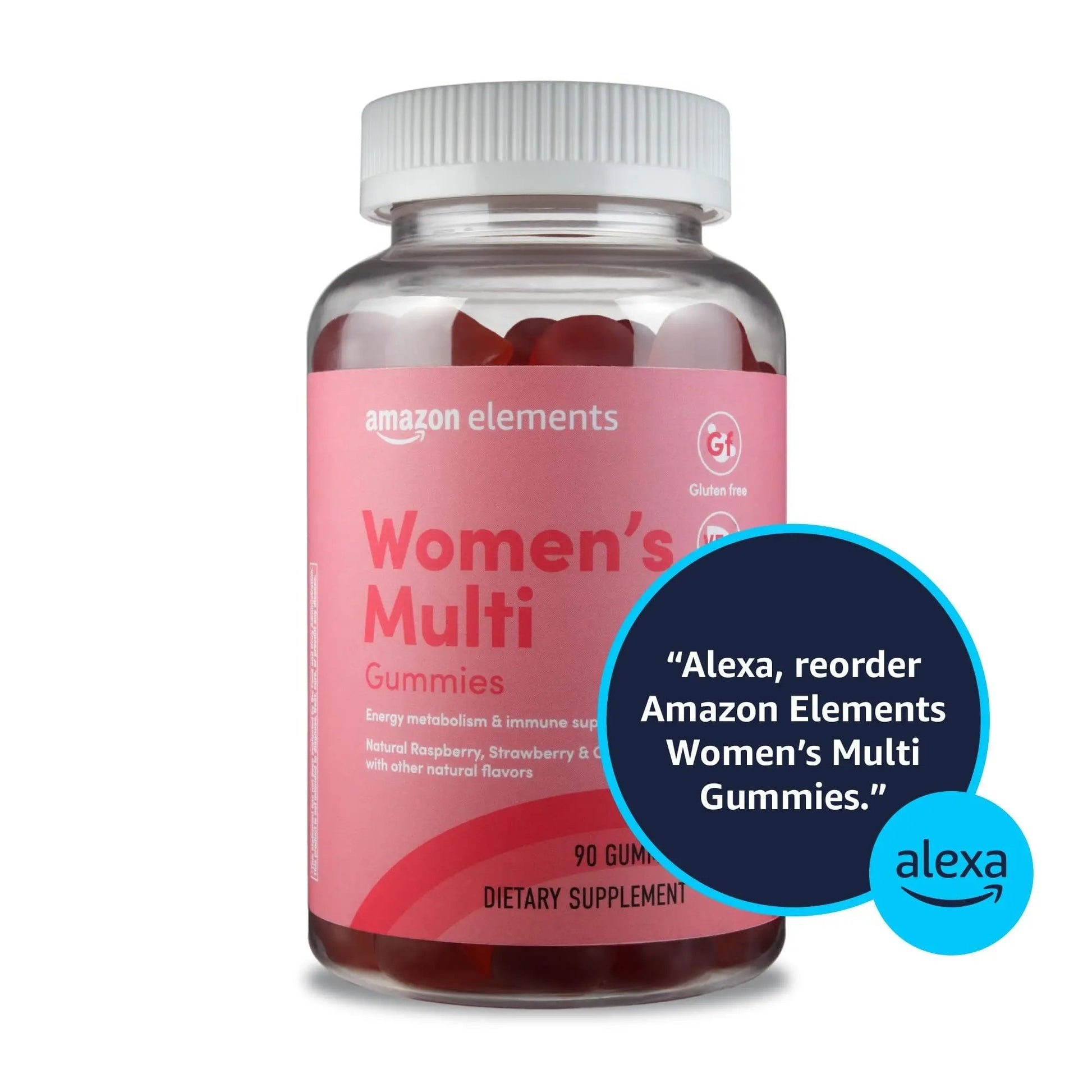Amazon Elements - Adult Women’s Organic Multivitamins, 90 Gummies (30 servings), Vegetarian Amazon ElementsAu supplements