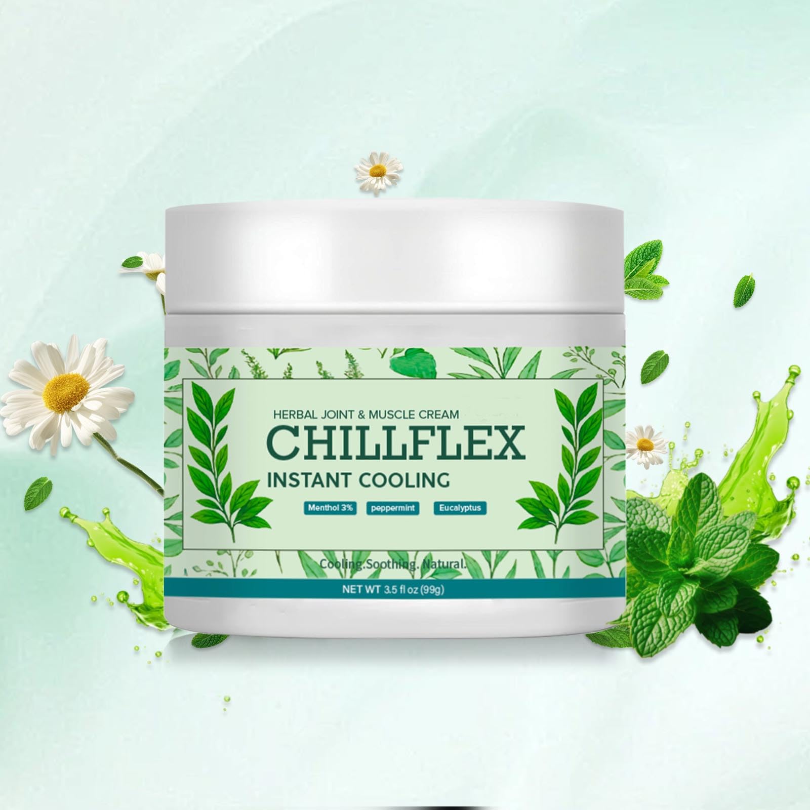 Menthol Soothing Cream, 3.5 Oz Joint Activities Throughout The Body, Cooling Soothing Ointment for Muscle, Head, Lumbar, Neck, Hands and Feet, 2 Pack CLORISLANDAu supplements