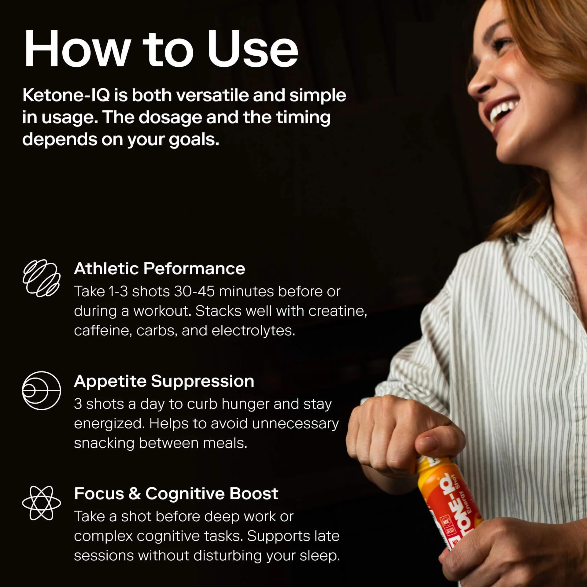 Ketone-IQ No Caffeine Performance Energy Shots – Ketone Fuel for Focus & Endurance, Metabolism Support, 10g Ketones, 12 Pack (Raspberry Lemonade) Ketone-IQAu supplements