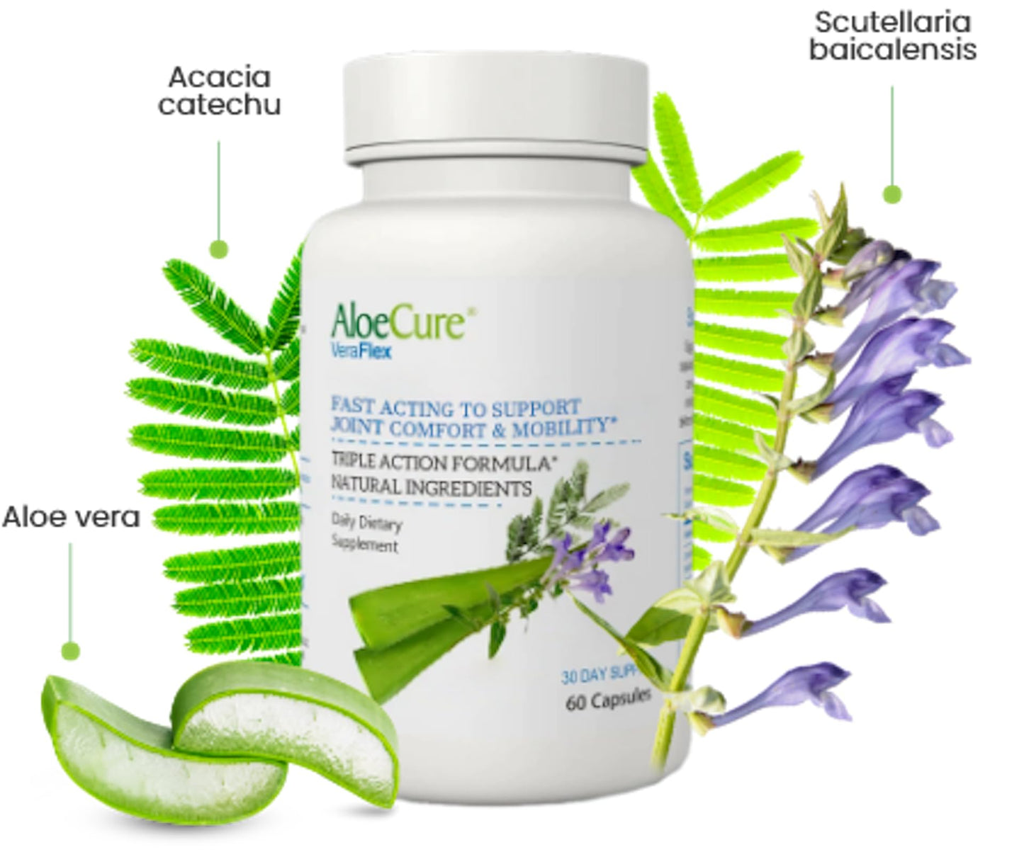 AloeCure VeraFlex Natural Joint Support Supplement with USDA Organic Aloe Vera AloeCureUS supplements