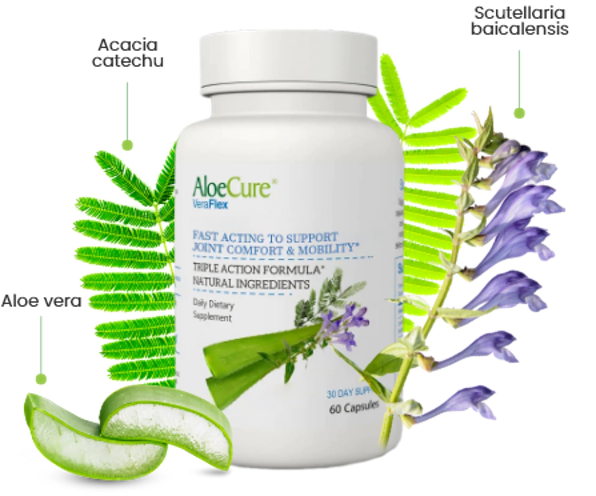 AloeCure VeraFlex Natural Joint Support Supplement with USDA Organic Aloe Vera AloeCureUS supplements