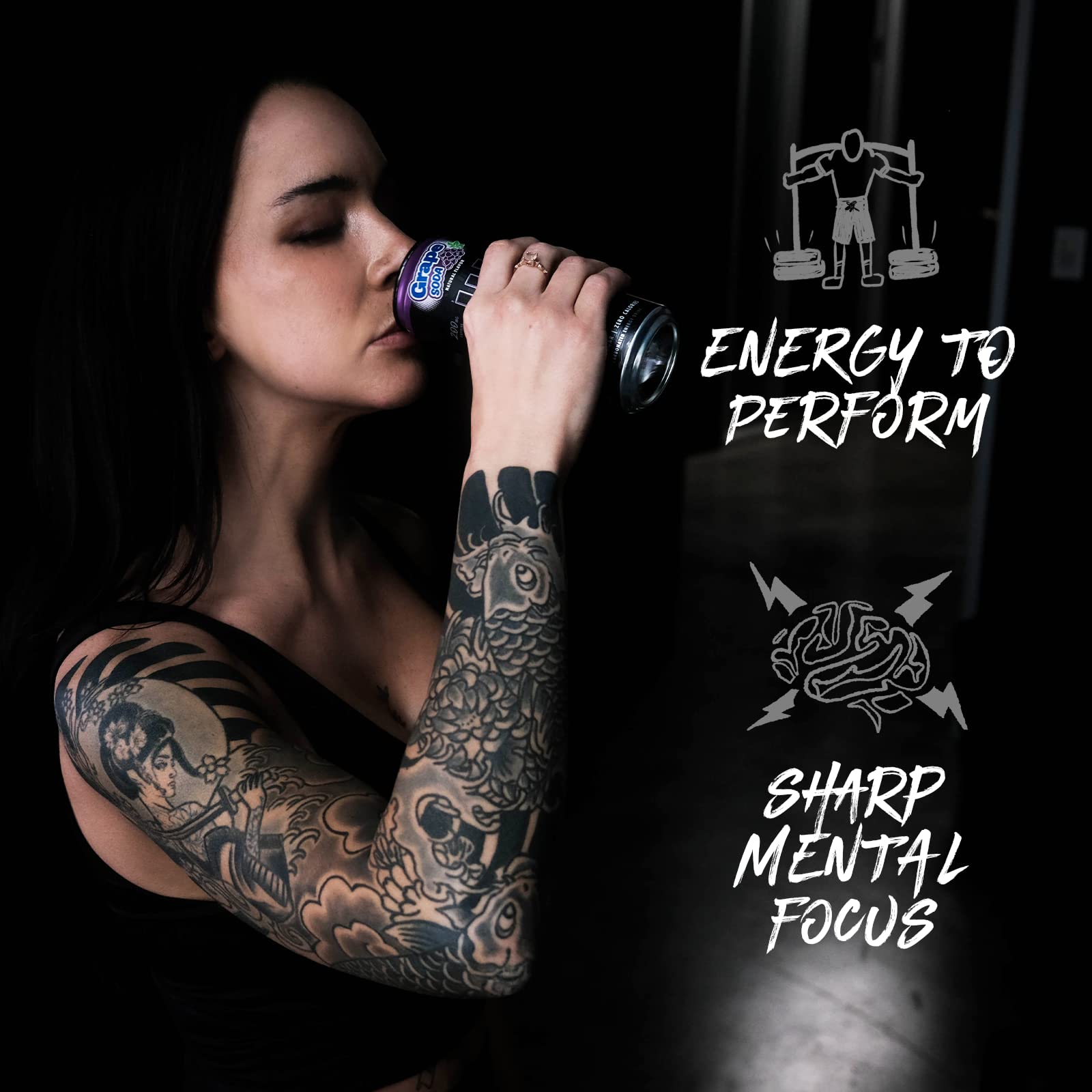 ABE Energy + Performance Sugar Free Energy Drink - All Black Everything Drink ABE all black everythingAu supplements