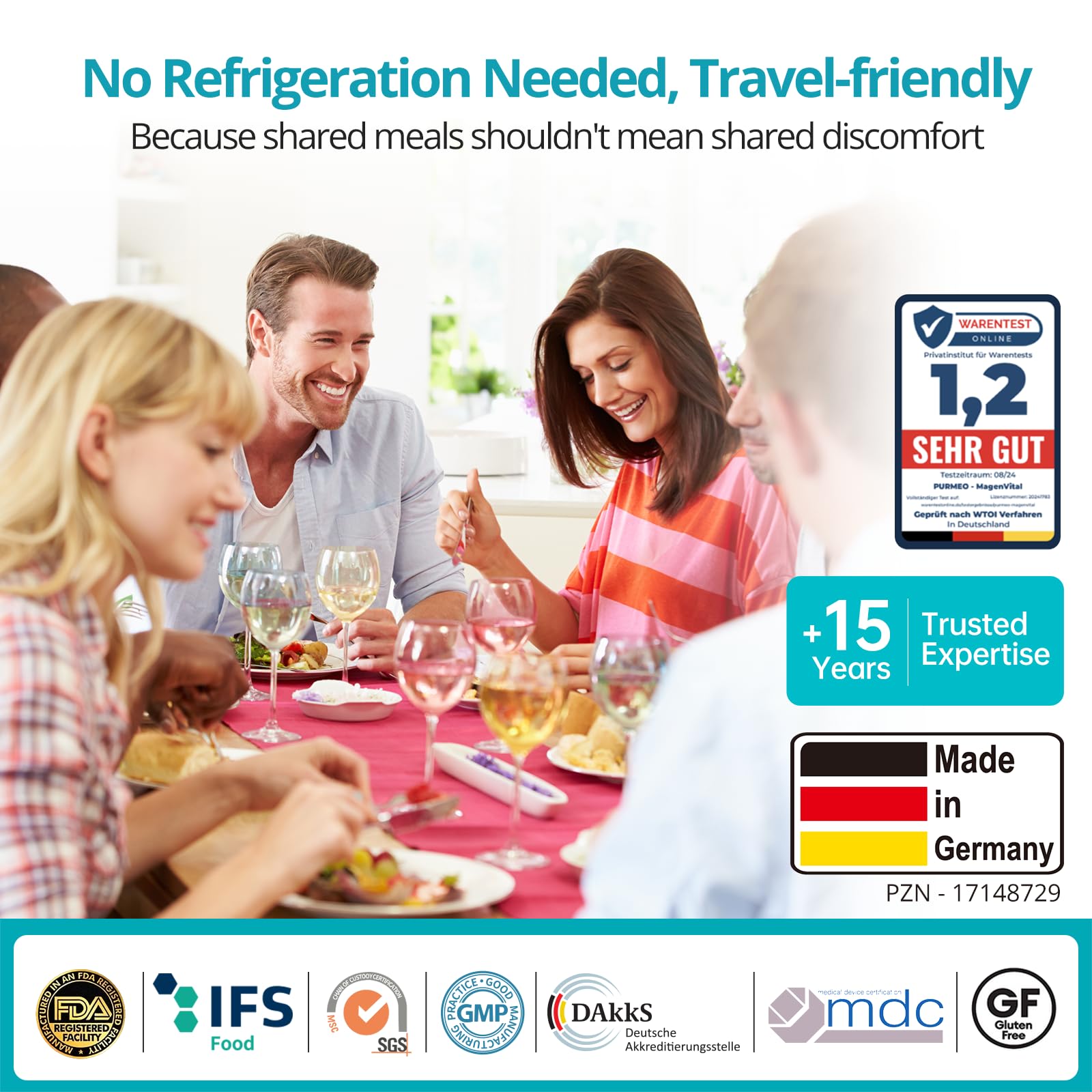 5-in-1 High Potency H. Pylori Probiotic, 1 Per Day - Supports Gastric Lining Integrity, Occasional Indigestion, Acid Comfort - Pylopass Lactobacillus Reuteri, Gluten Free, Vegan, 30ct, Made in Germany purmeoAu supplements