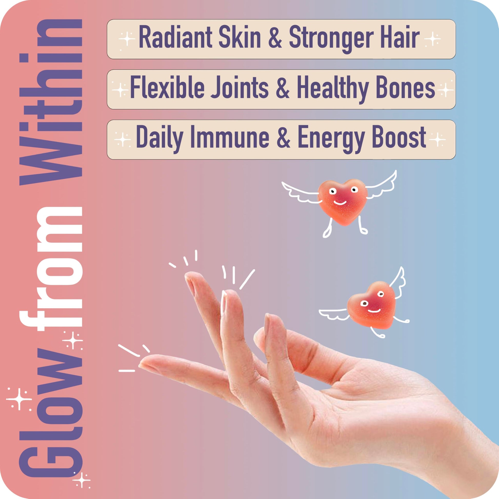 Collagen Peptides Gummies for Women – Biotin, Zinc, Vitamin D3 – 120 Count – Hydrolyzed Collagen Gummy Complex – Hair, Skin & Nails Support – Sugar-Free, Halal, Lactose-Free, Strawberry Cream Flavor ad hocAu supplements