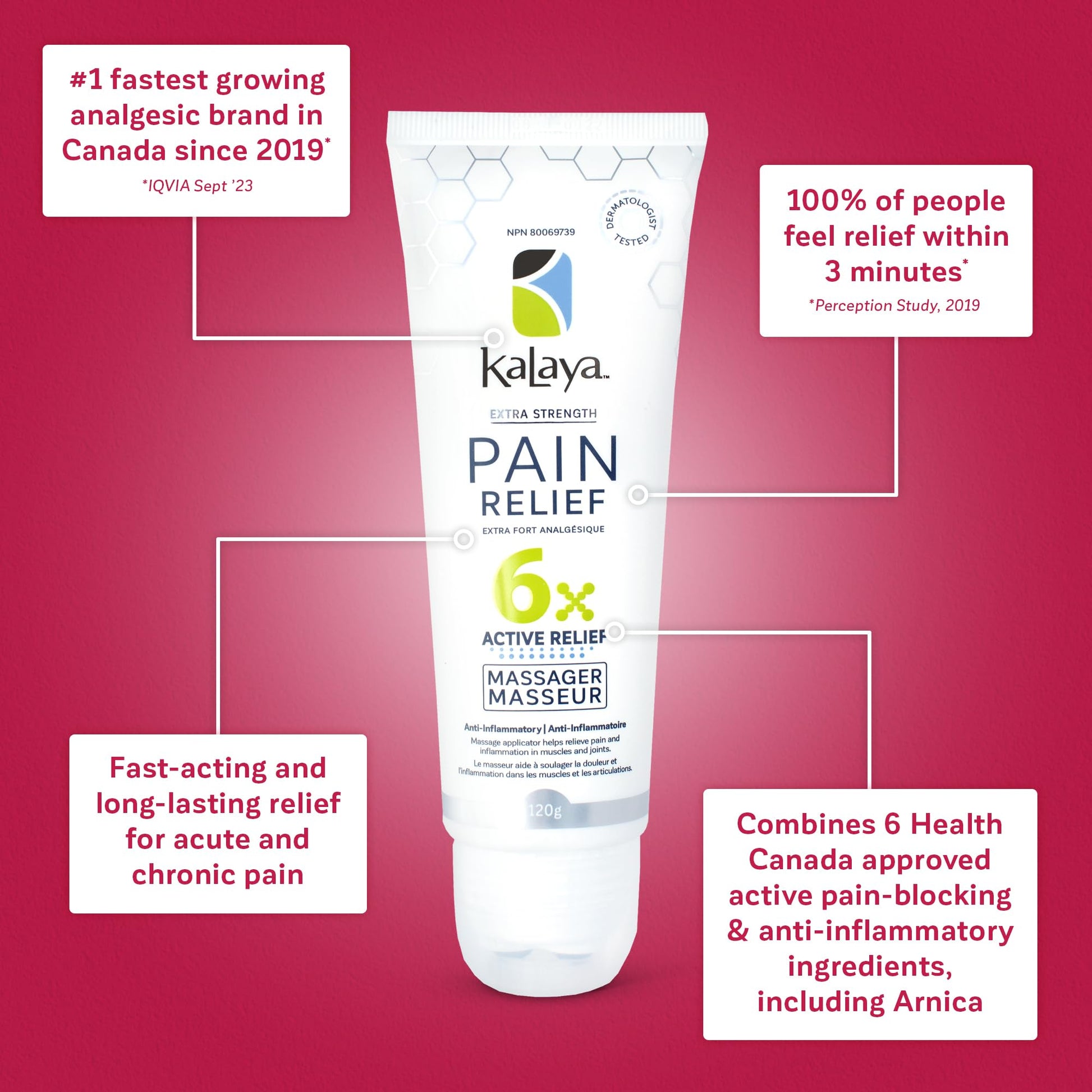 Kalaya Pain Relief Cream with Arnica – Fast-Acting Joint & Muscle Pain Relief – 6 Natural Ingredients – No-Mess Applicator – RMT-Inspired Design – Dermatologist Tested – 4.2 oz Kalaya NaturalsAu supplements