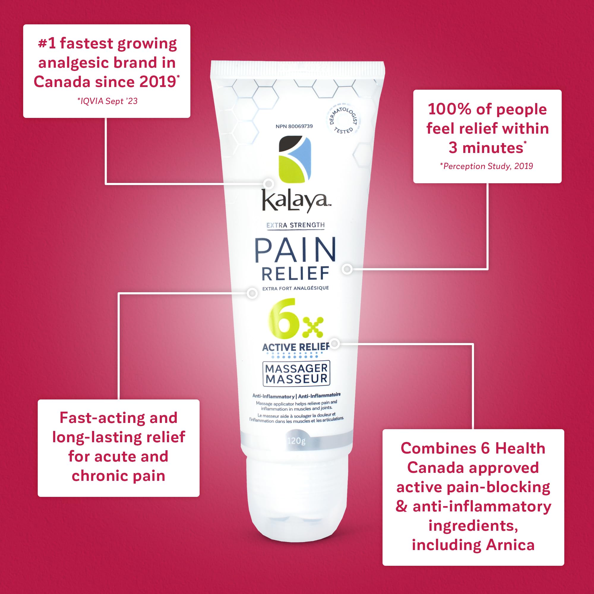 Kalaya Pain Relief Cream with Arnica – Fast-Acting Joint & Muscle Pain Relief – 6 Natural Ingredients – No-Mess Applicator – RMT-Inspired Design – Dermatologist Tested – 4.2 oz Kalaya NaturalsAu supplements