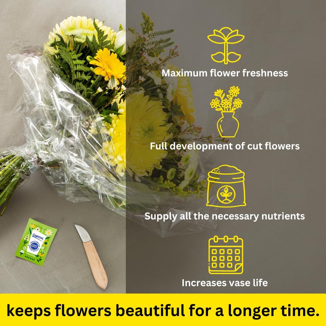 Chrysal Clear Flower Food Packets – Single Packet – Flower Arrangements & Bouquets – Floral Supplies ChrysalAu supplements