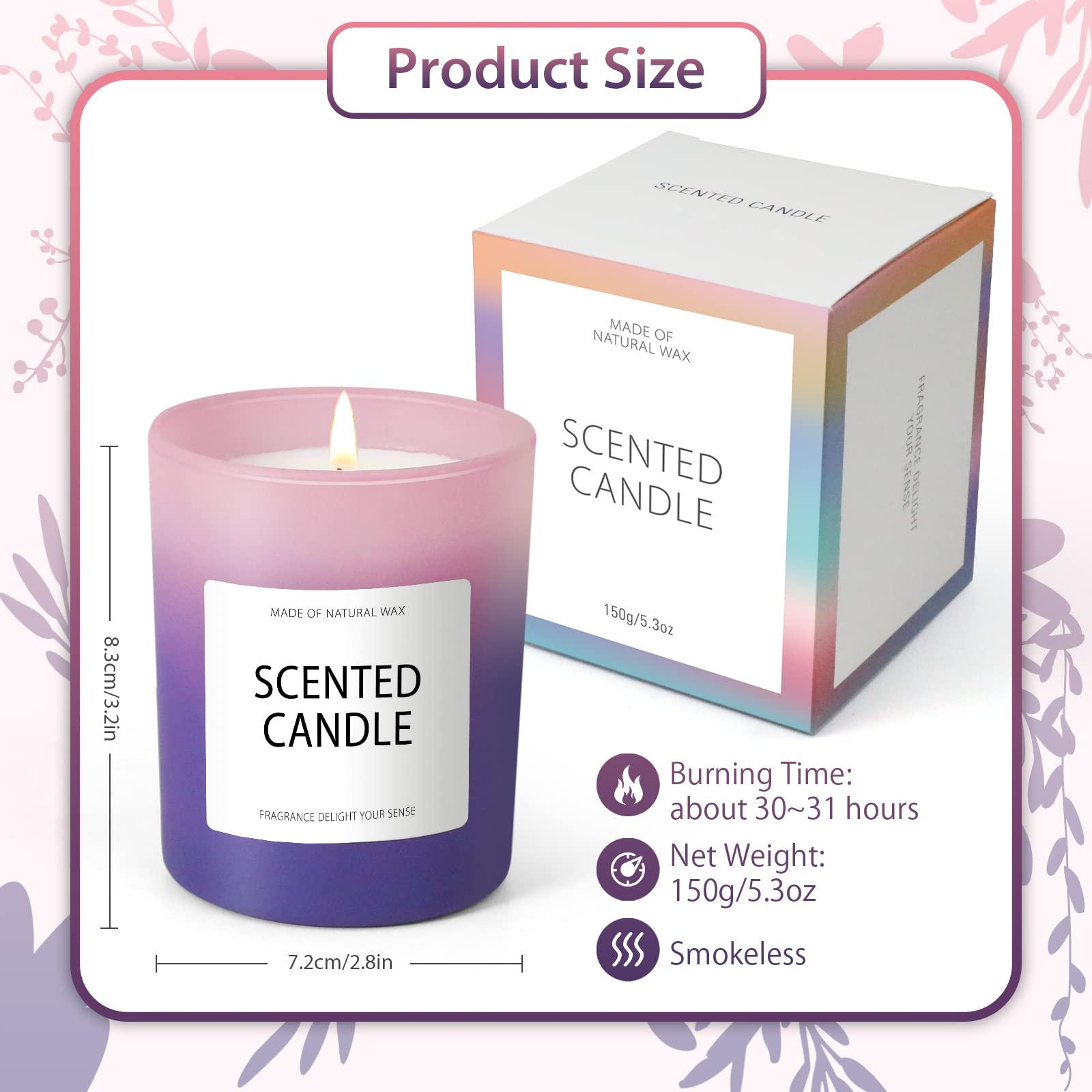 Candles, Scented Candles, Candles for Home Scented, Scented Candle Gift Set for Women STRNAu supplements