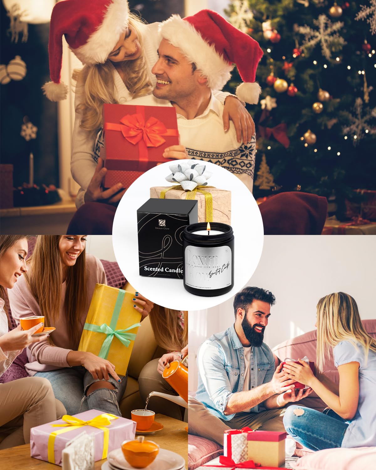 Aromatherapy Candle, Handcrafted with Natural Soy Wax and Essential Oils for Home Scented Appreciation Dexun GlowAu supplements