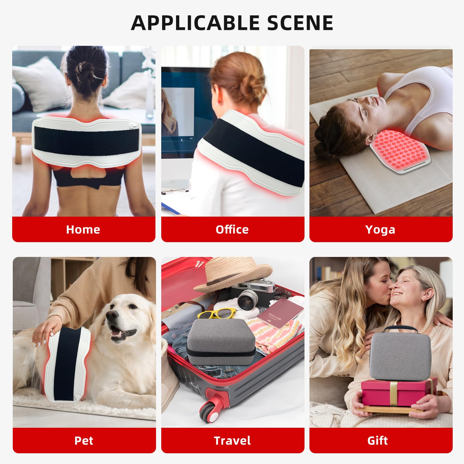 Toponechoice Red Light Therapy Belt, 450pcs 660nm 850nm 940nm, Infrared Light Therapy ToponechoiceAu supplements