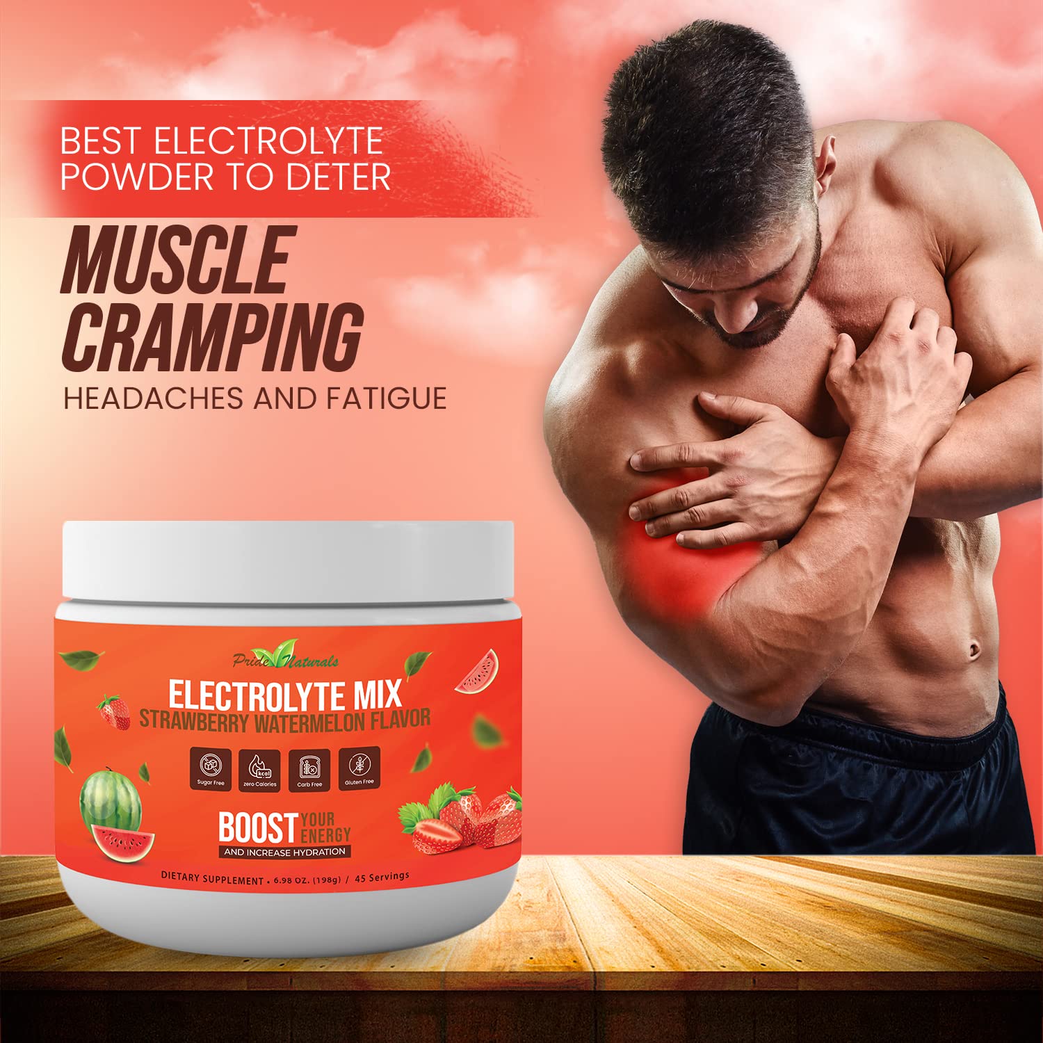 Electrolyte Powder - Refreshing Workout Recovery Electrolytes, Sugar Free, Gluten Free Pride Naturals, IncUS supplements