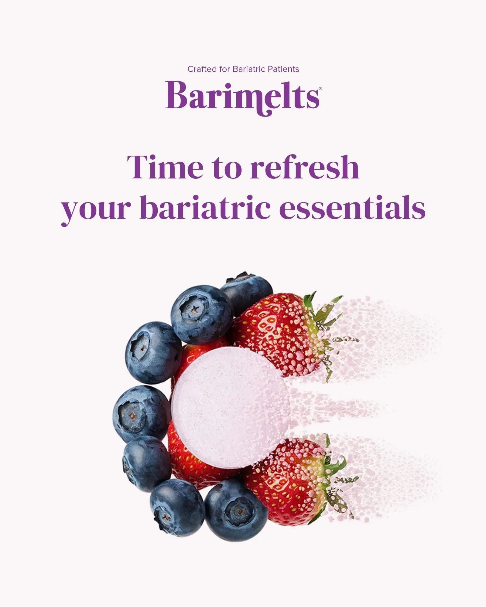 BariMelts Multivitamin, 60 Fast-Dissolving Tablets (1-Month Supply), Sugar-Free Bariatric Multivitamin for Women, Natural Fruit Flavor BariMeltsAu supplements