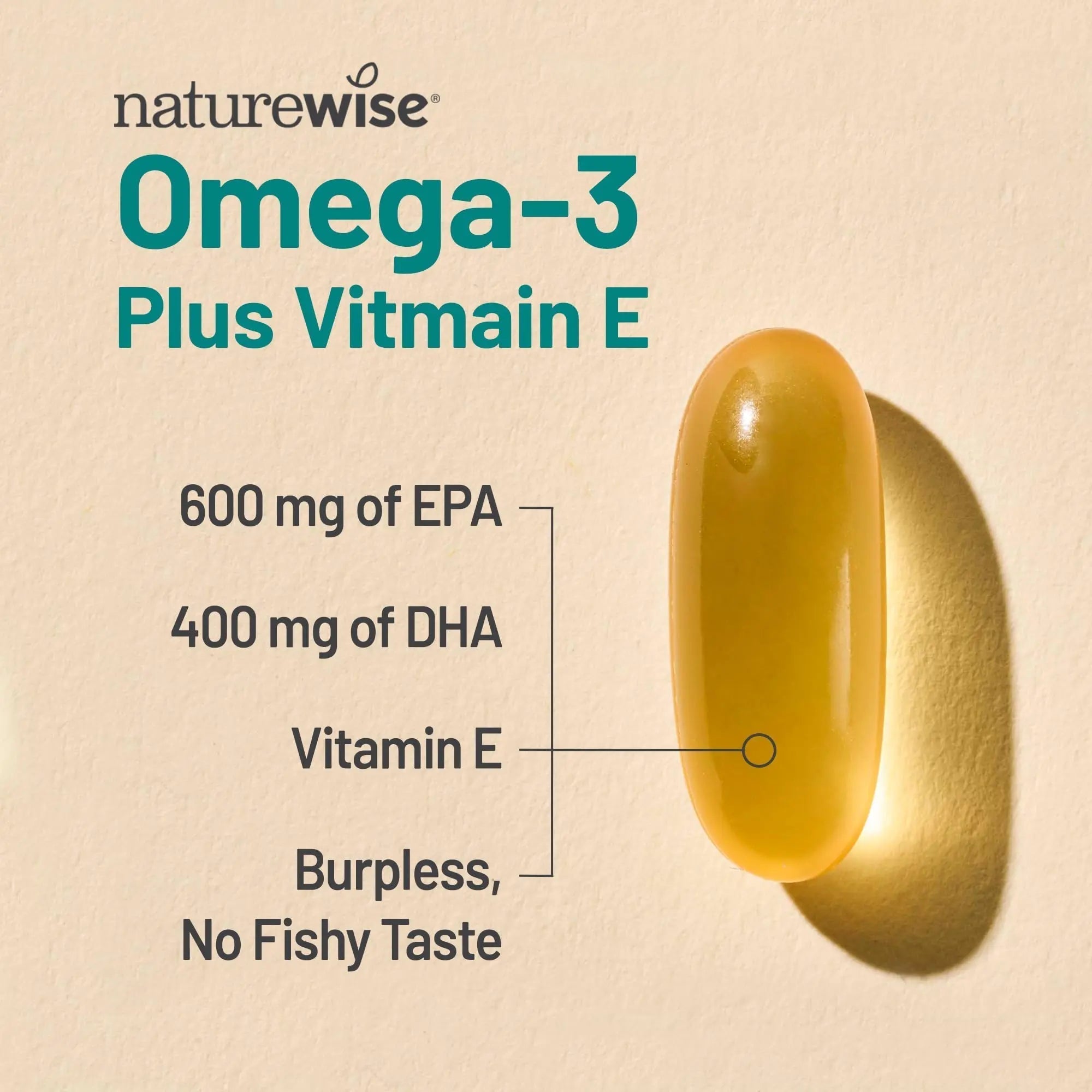 NatureWise [1] Multivitamin for Men - Non-GMO - 90 Capsules[45-Day Supply] + (Pack of 2) Omega 3 Fish Oil 1000mg + Vitamin E - Wild-Caught - 60 Softgels[30-Day Supply] NatureWiseAu supplements