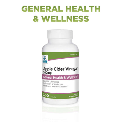 Quality Choice Apple Cider Vinegar 300 mg - General Health and Wellness - Dietary Supp Quality ChoiceUS supplements