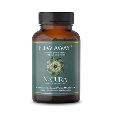 Natura Health Products Flew Away Supplement - Immune System Support & Seasonal Defense - Featuring Ginger, Elderberry, Propolis and Eucalyptus (60 Capsules) Natura Health ProductsAu supplements