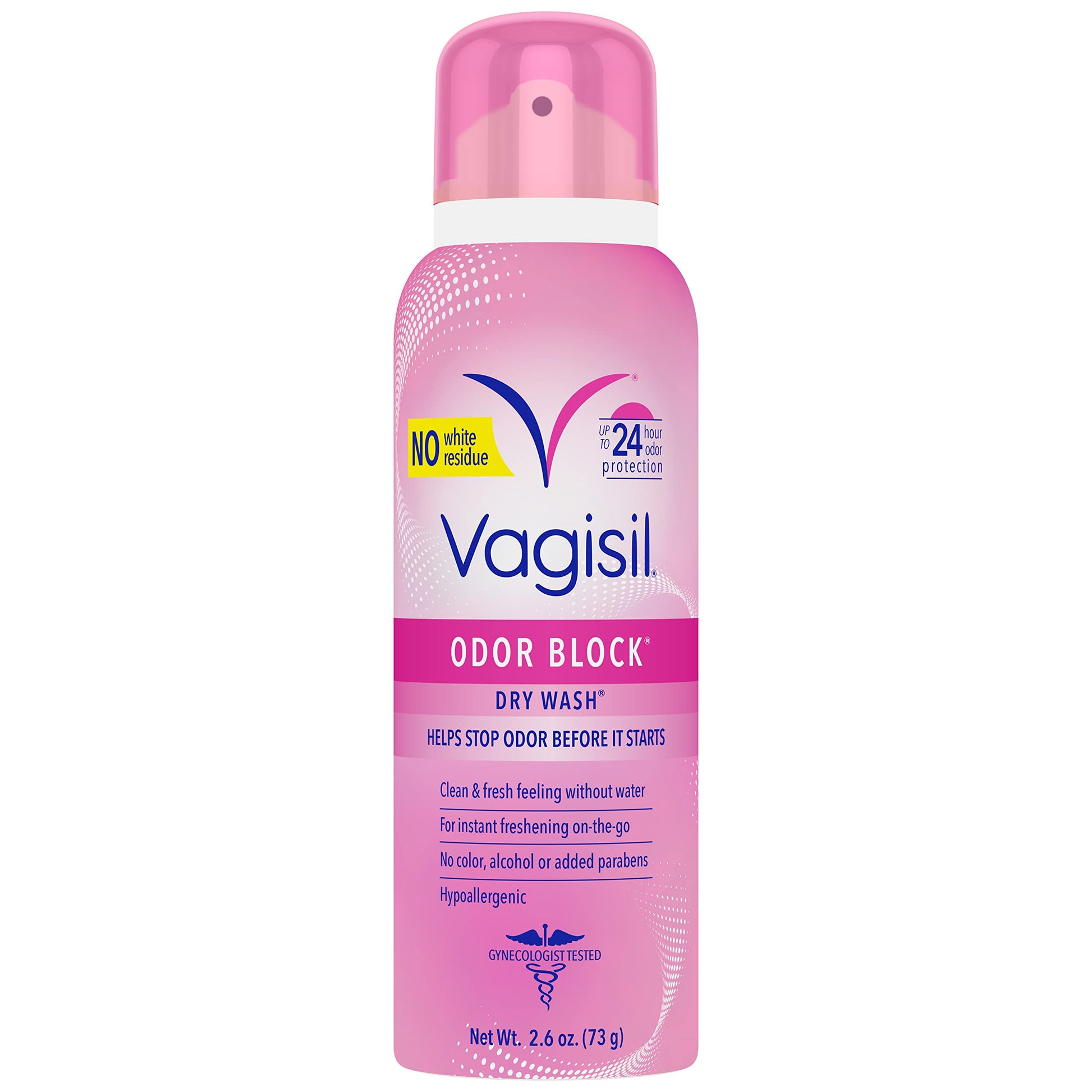 Vagisil Odor Block Dry Wash Spray for Feminine Hygiene, Gynecologist Tested, Hypoallergenic, 2.6 Ounces VagisilAu supplements