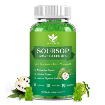 WOGORGT Soursop Graviola Gummies - Soursop Multivitamin Gummies with 200mg Sea Moss Extract for Antioxidant WOGORGTAu supplements