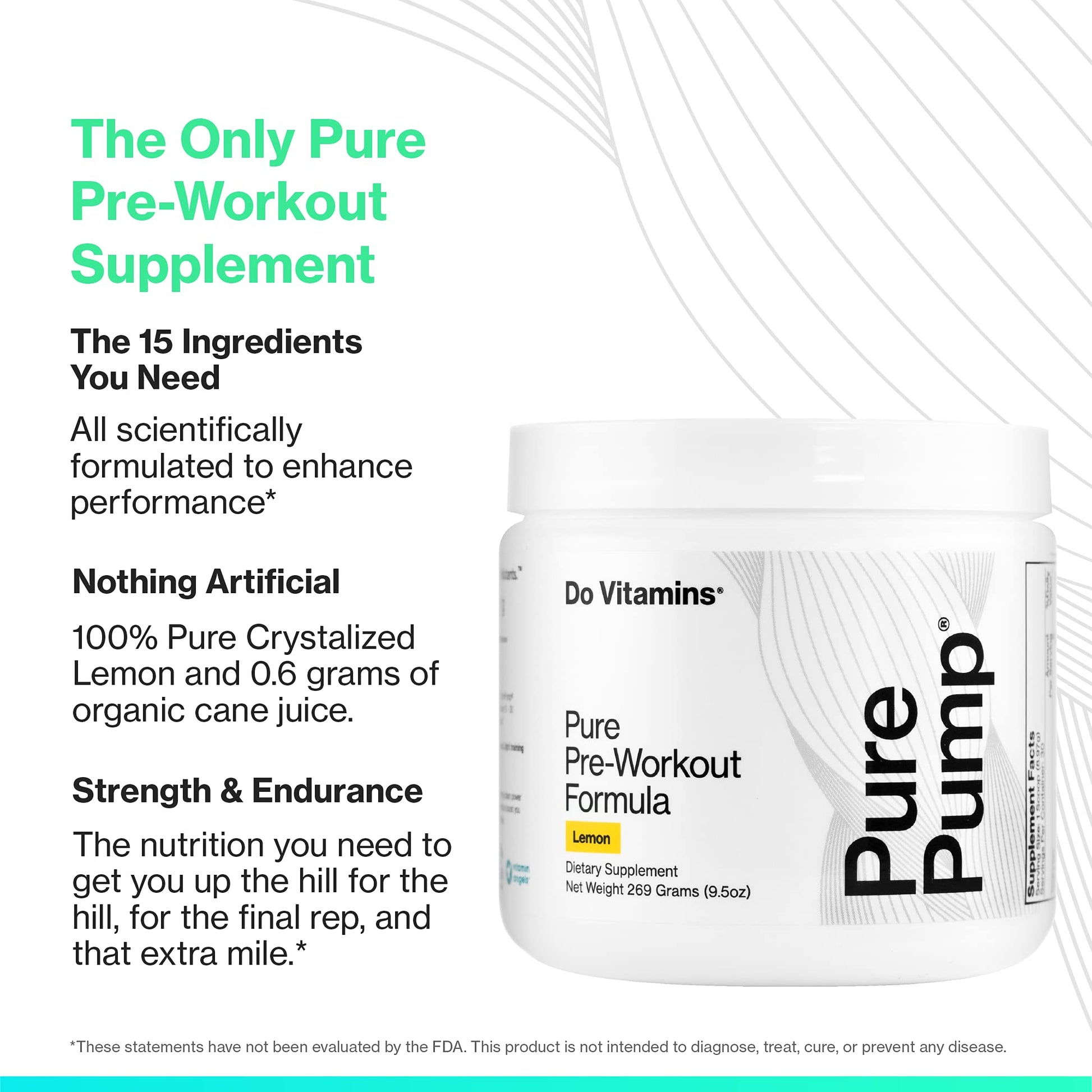 Do Vitamins PurePump - All-Natural Clean Preworkout Powder, Boost Energy, Focus Do VitaminsAu supplements