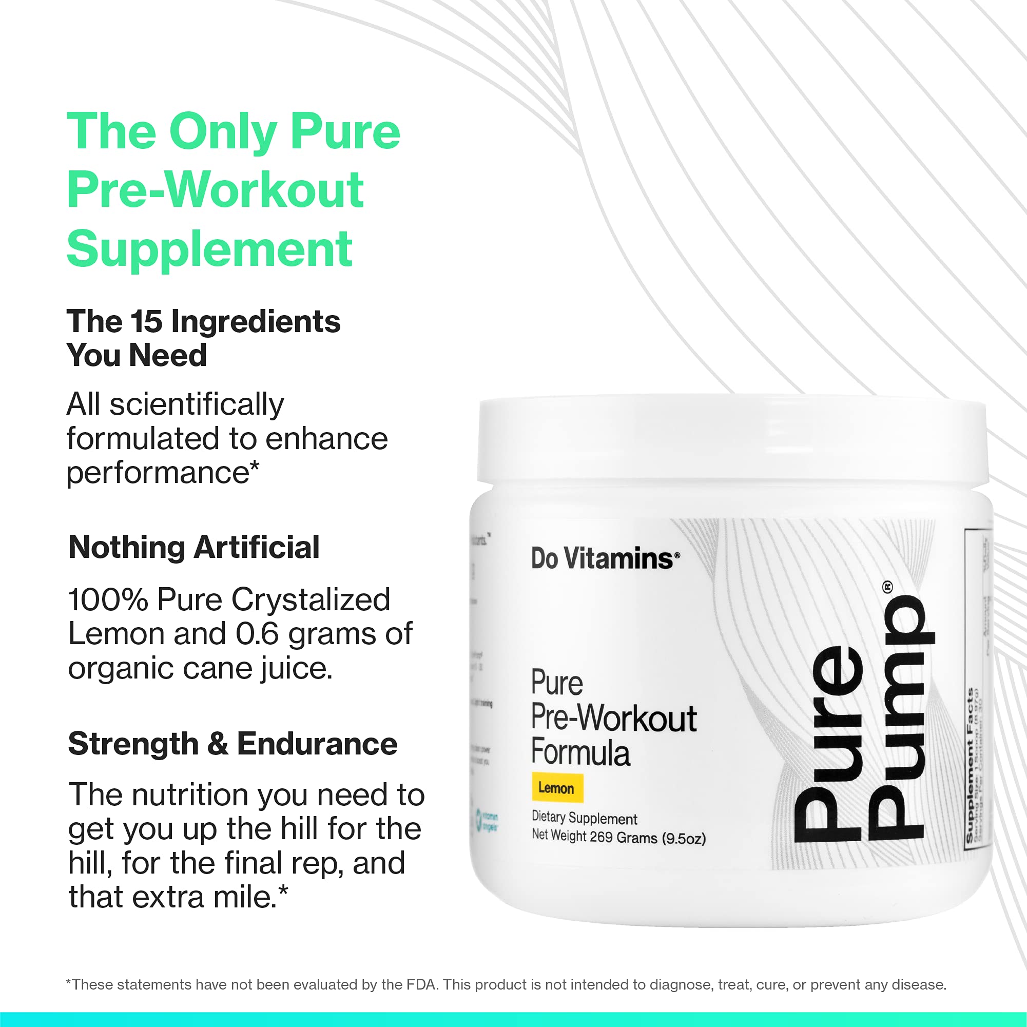 Do Vitamins PurePump - All-Natural Clean Preworkout Powder, Boost Energy, Focus Do VitaminsAu supplements