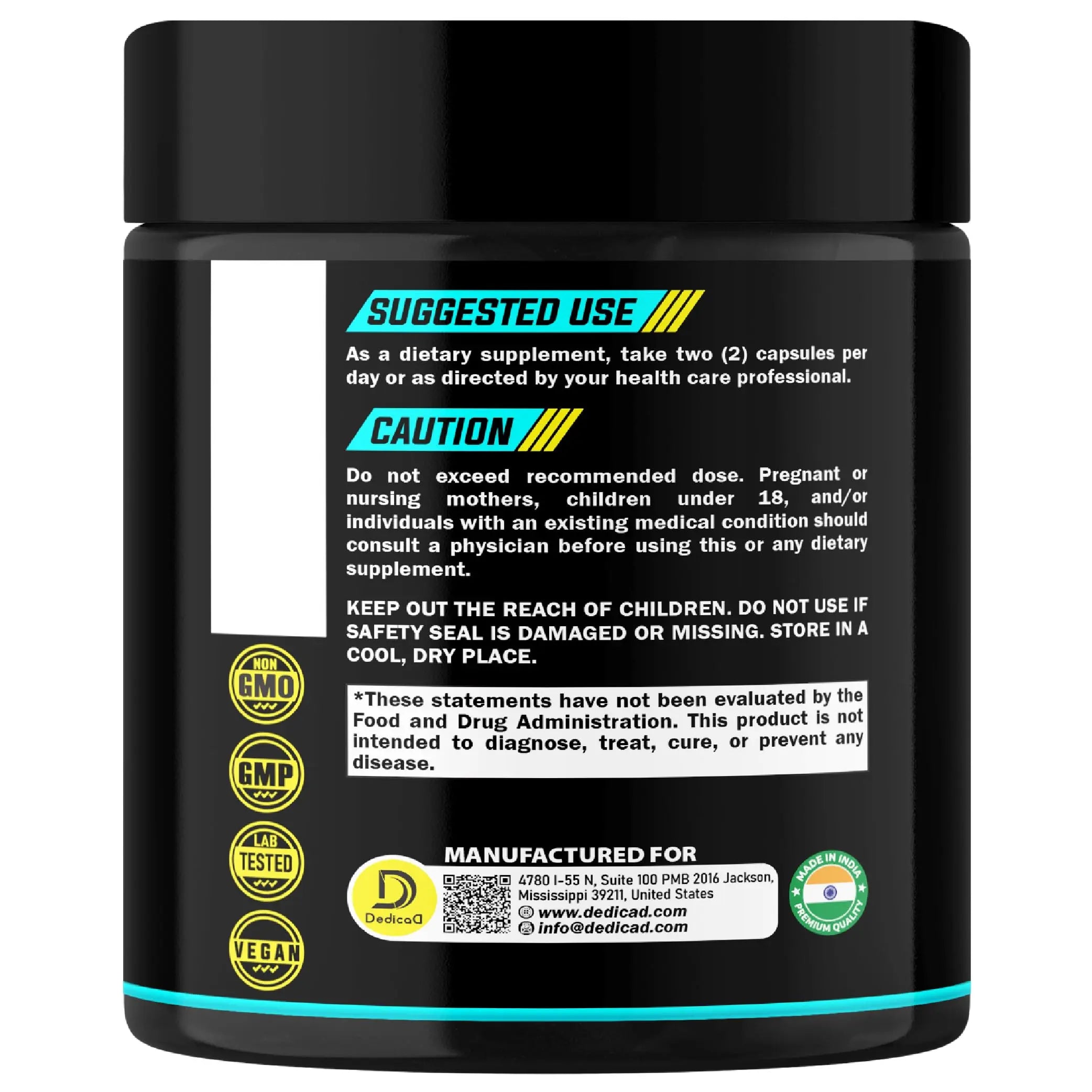 DEDICAD Pao Pereira Bark Extract and Graviola Soursop - 150 Capsules Supply DEDICADnz supplements