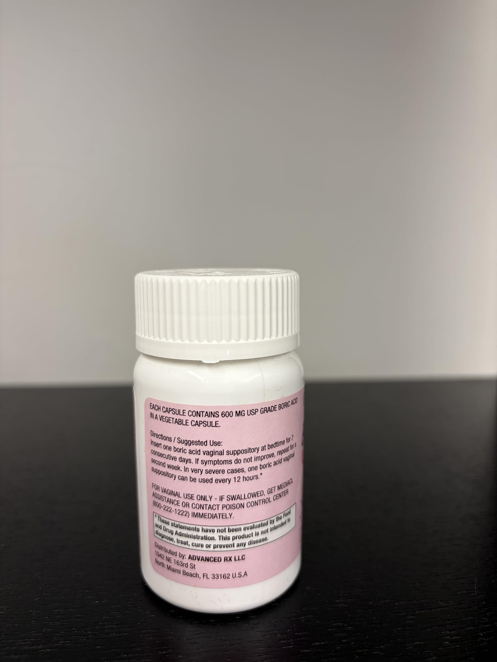 Puregen Labs Boric Acid 600 mg Vaginal Suppositories - 100% Pure | All Natural Without Dyes or Fillers | Made in USA - Supports Vaginal pH Balance and Odor Control (30 Count) P Puregen LabsUS supplements
