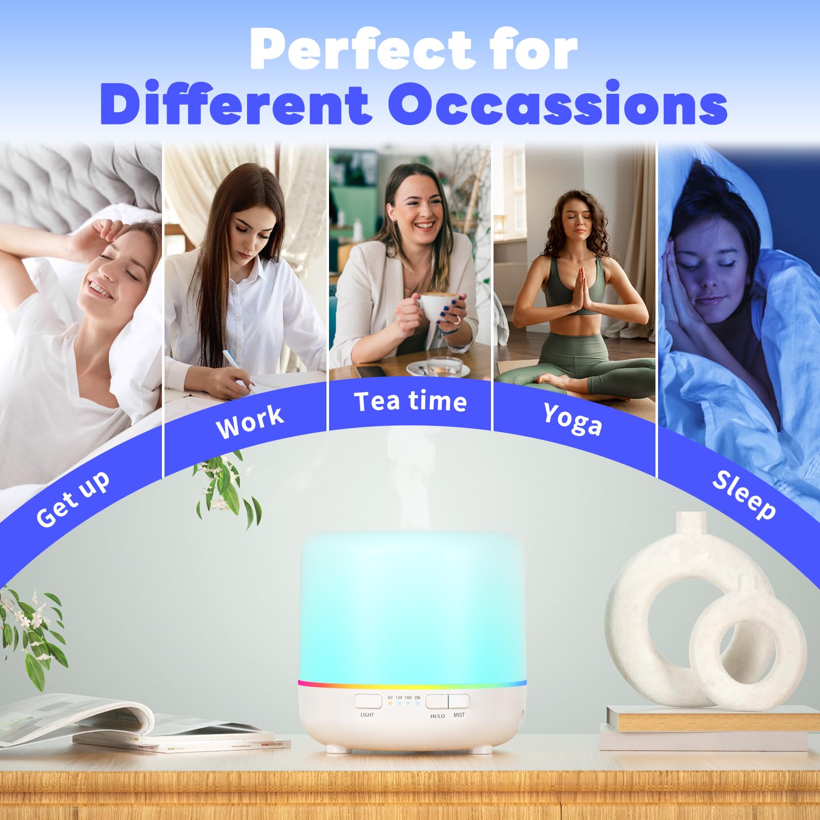 Otheya Scent Essential Oil Diffuser 2 Pack 200 ML Ultrasonic Cool Mist Humidifiers and Aroma Diffuser OtheyaAu supplements