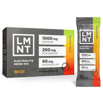 LMNT Zero Sugar Electrolytes - Mango Chili Salt | Drink Mix | 30 Count Drink LMNTUS supplements